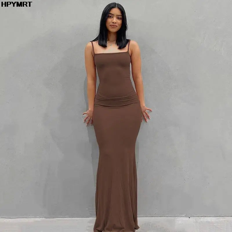 The Rosé Satin Slip Gown
