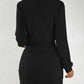 The Valentina V-Neck Pencil Mini Dress