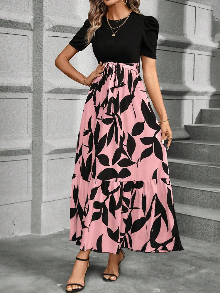 The Provence Floral Lace-Up Maxi Dress from the Boss Energy at Lavishly Me