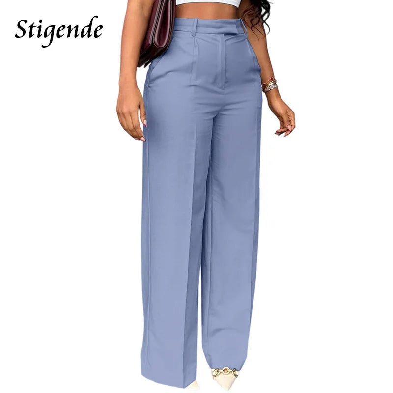The Sterling Wide-Leg Dress Trousers from the Boss Energy at Lavishly Me