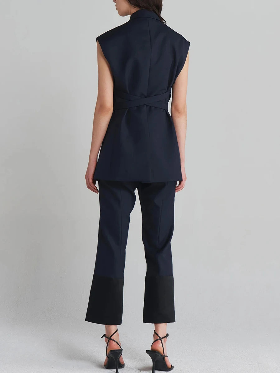The Savoy Belted Longline Vest from the Boss Energy at Lavishly Me