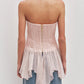 The Camille Sculpted Strapless Vest from the Boss Energy at Lavishly Me