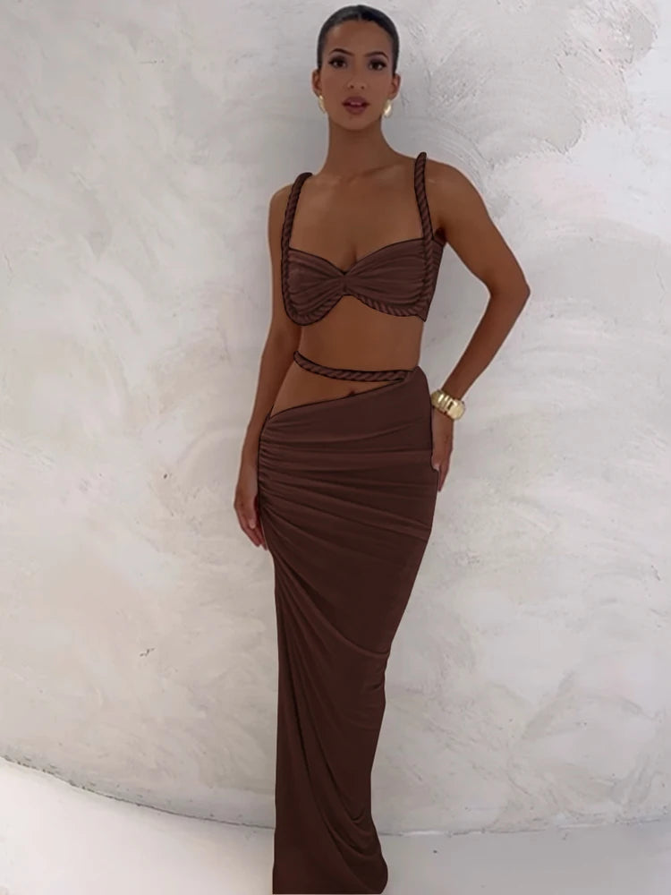 The Tulum Pleated Skirt Set