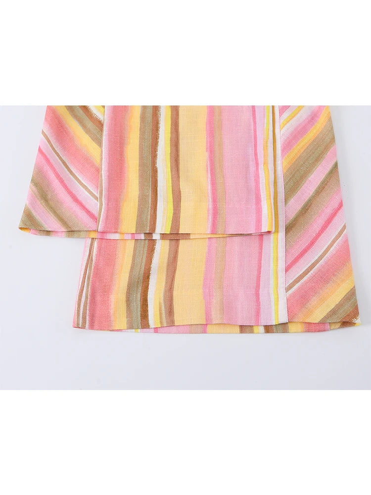 The Prism Stripe Wide-Leg Pants from the Everyday Luxe at Lavishly Me