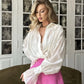 The Bellamy Flare-Sleeve Blouse