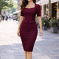 The Camille Peplum Pencil Dress from the Boss Energy at Lavishly Me