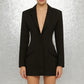 The Celestial Beaded Backless Blazer