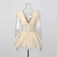 The Lumière Sequin Ruffle Mini Dress from the Celebration Edit at Lavishly Me