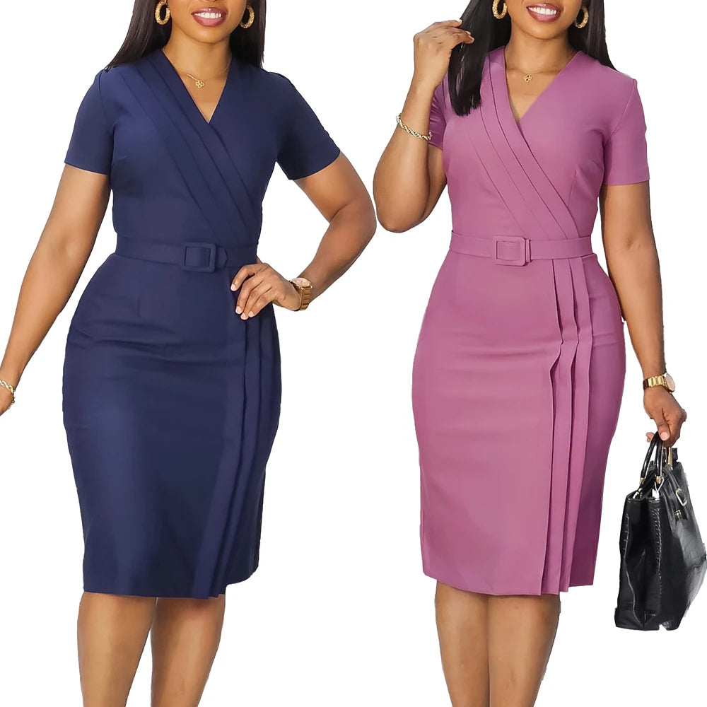 The Simone Wrap-Waist Midi Dress in Lake Green | Lavishly Me