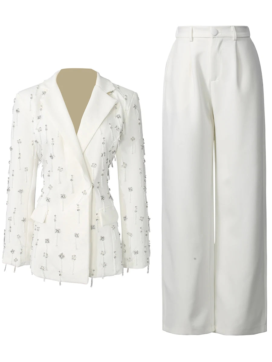 The Vivienne Embroidered Flares Two-Piece Set
