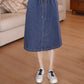 The Capri Button-Front Denim Dress