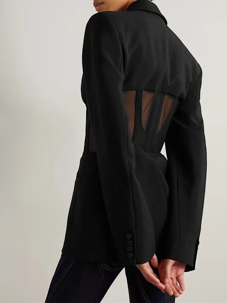 The Nocturne Mesh Blazer