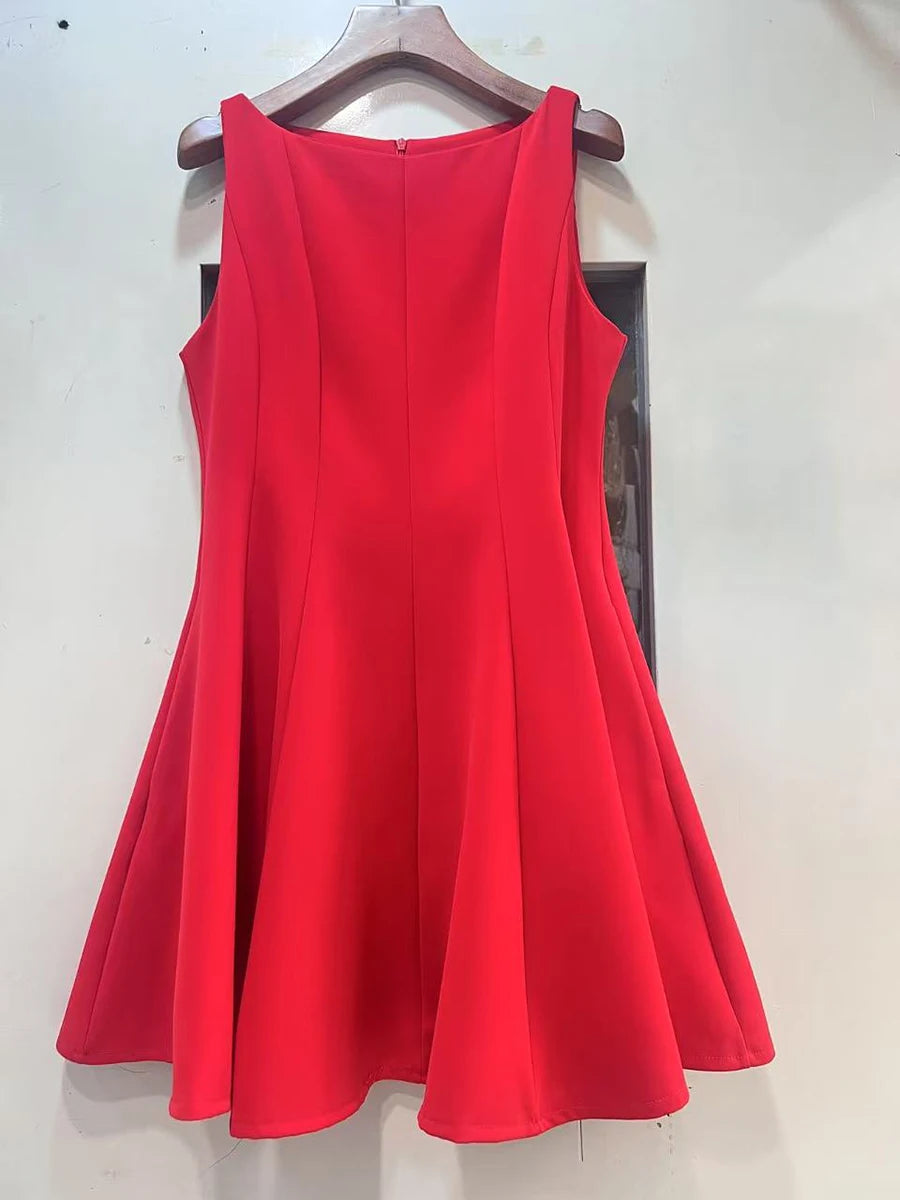 The Camille O-Neck Mini Dress