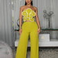 The Fleur Strapless Wide-Leg Set in Black | Lavishly Me