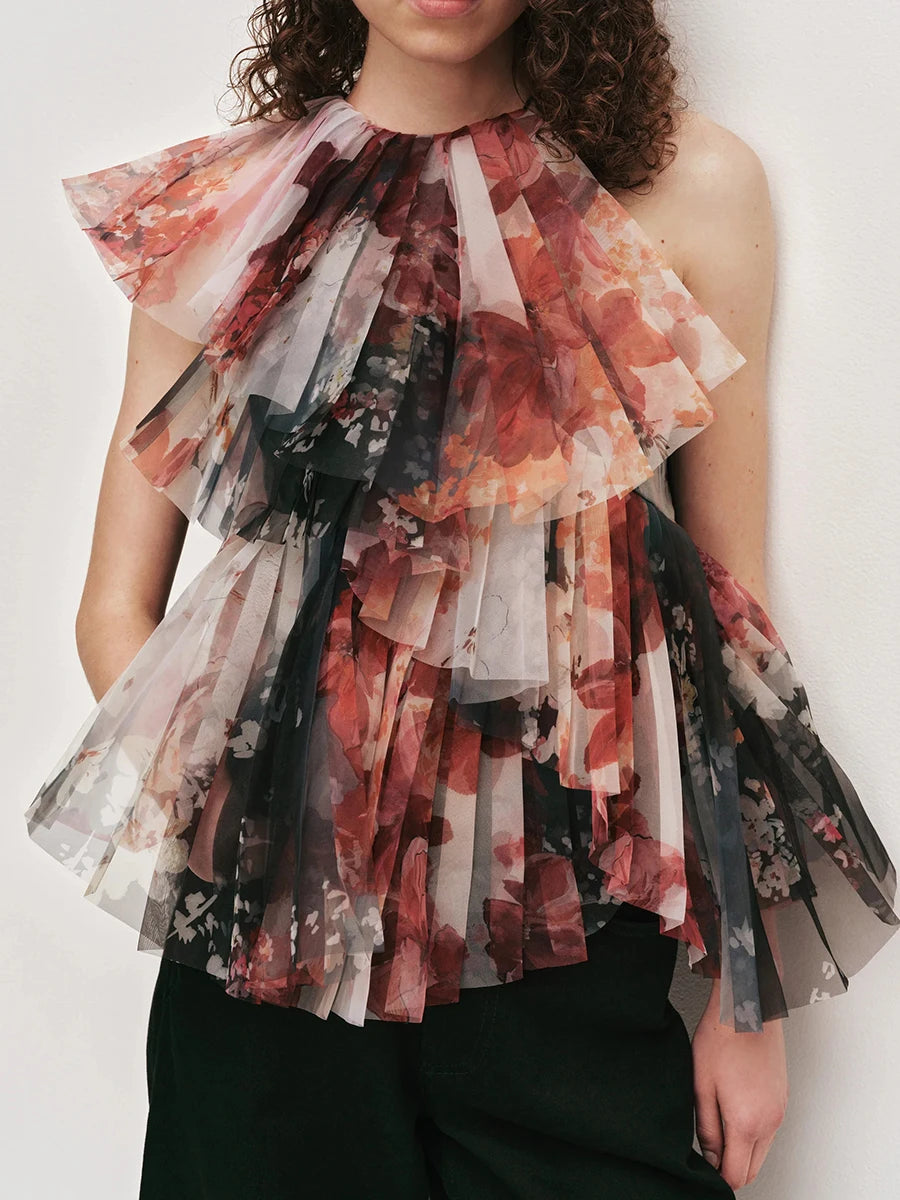 The Monaco High-Neck Statement Blouse from the Soft & Sophisticated at Lavishly Me