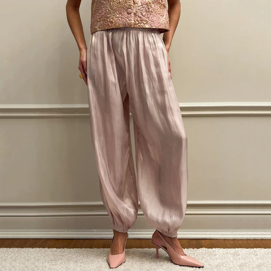 The Blush Pleated Balloon Trousers from the Soft & Sophisticated at Lavishly Me