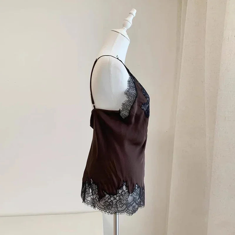 The Verona Lace Colorblock Vest