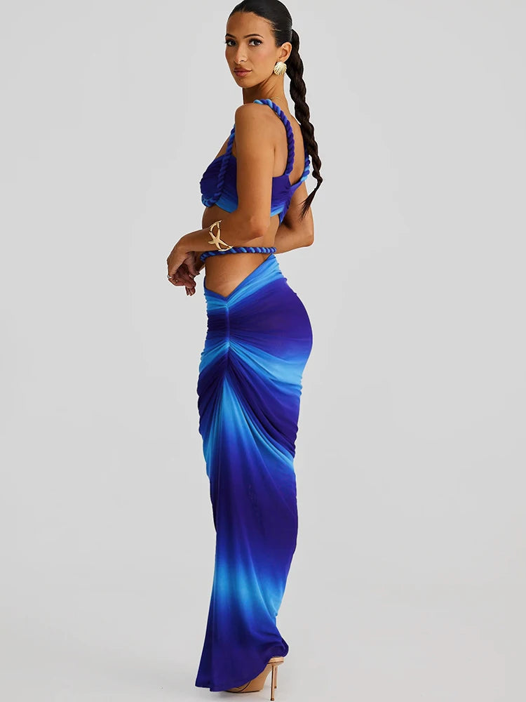 The Tulum Pleated Skirt Set