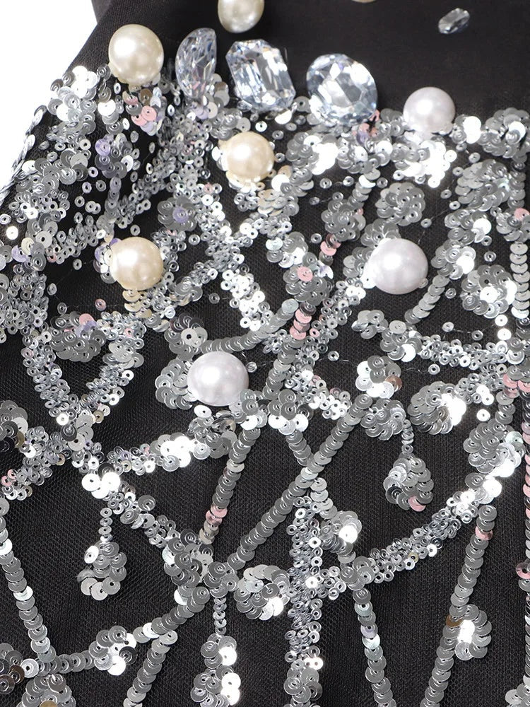 The Constellation Pearl Sequin Dress