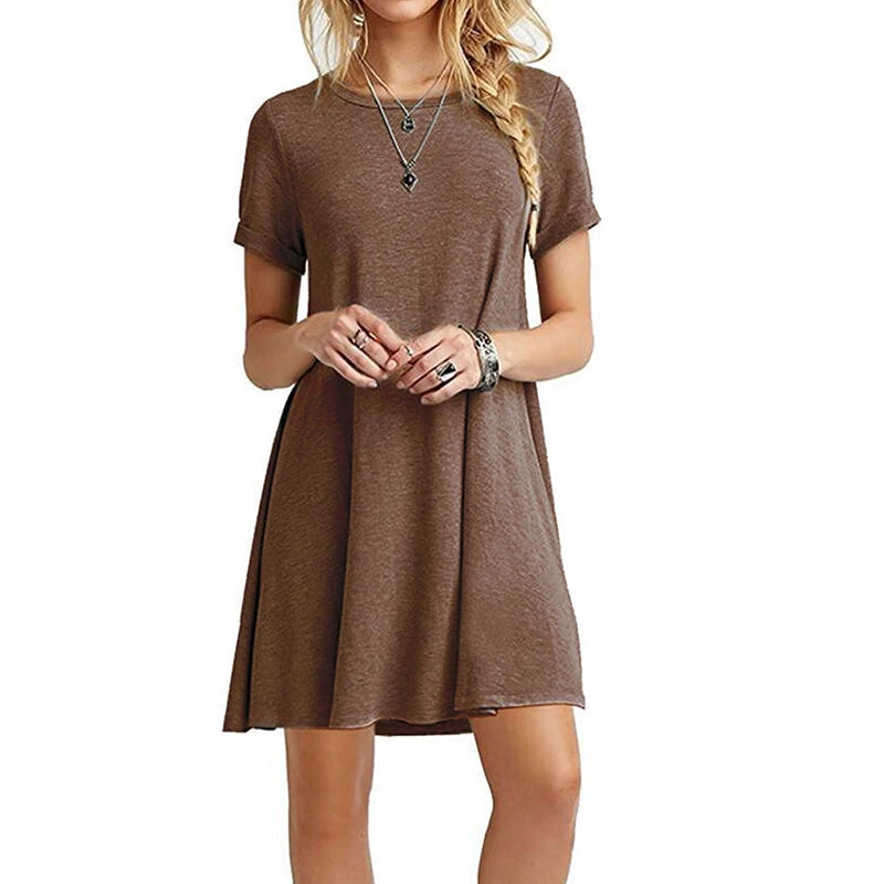 The Sunday Muse T-Shirt Mini Dress in White | Lavishly Me