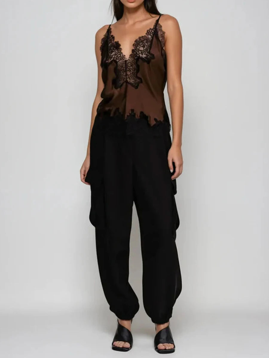 The Verona Lace Colorblock Vest
