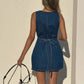 The Milano Denim Midi Dress