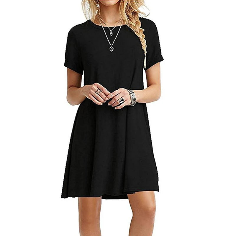 The Sunday Muse T-Shirt Mini Dress in Wine Red | Lavishly Me