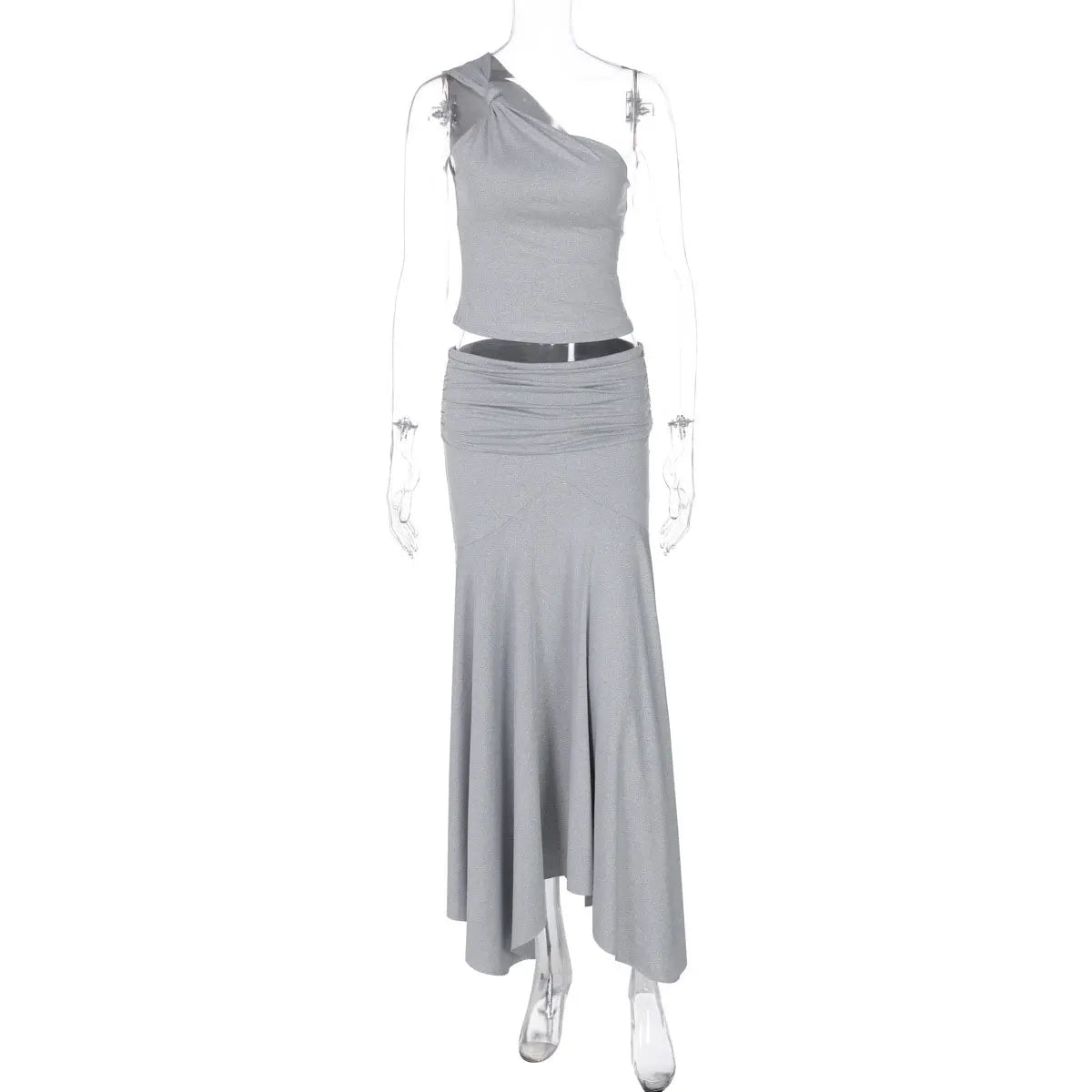 The Solène Pleated Off-Shoulder Skirt Set from the Soft & Sophisticated at Lavishly Me