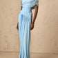 The Emilia Pleated Column Dress from the Boss Energy at Lavishly Me