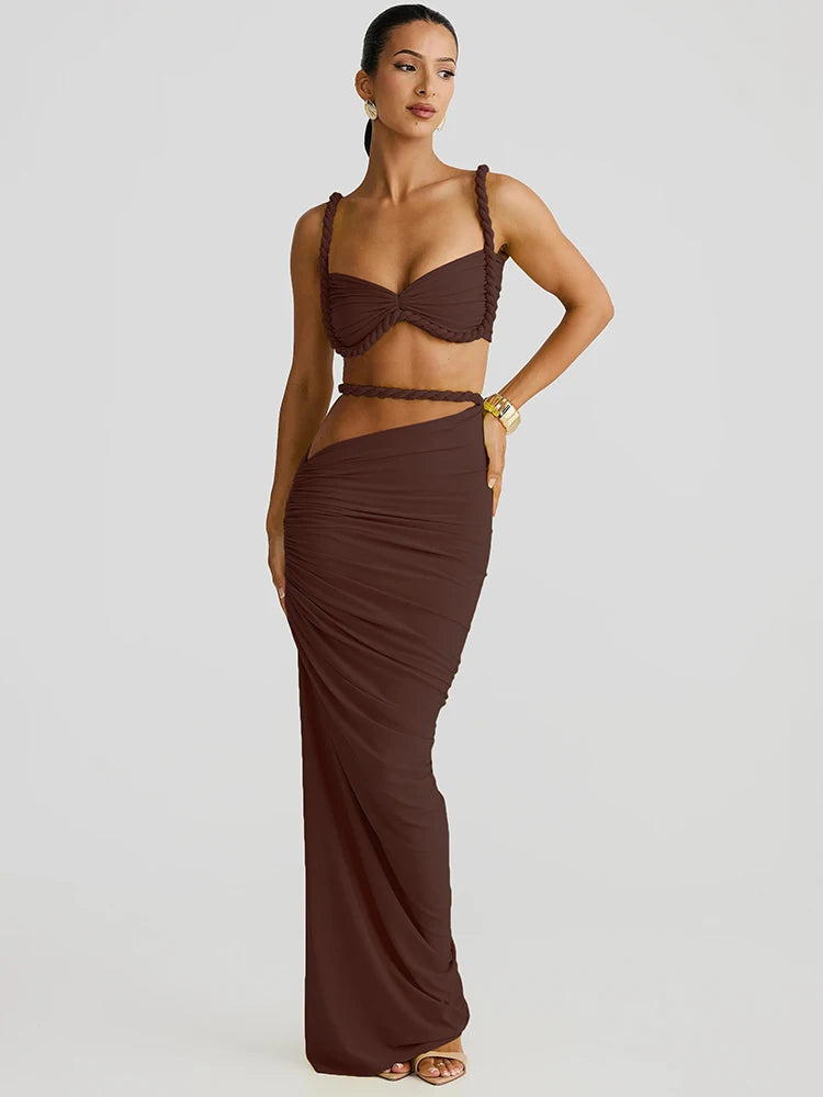 The Tulum Pleated Skirt Set