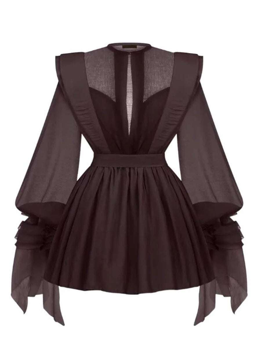 The Vienna Lace-Up Waist Dress from the Soft & Sophisticated at Lavishly Me