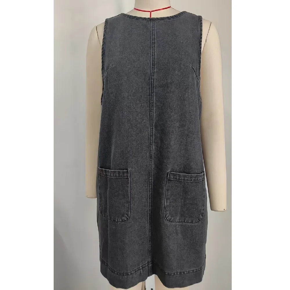 The Ibiza Off-Shoulder Denim Dress