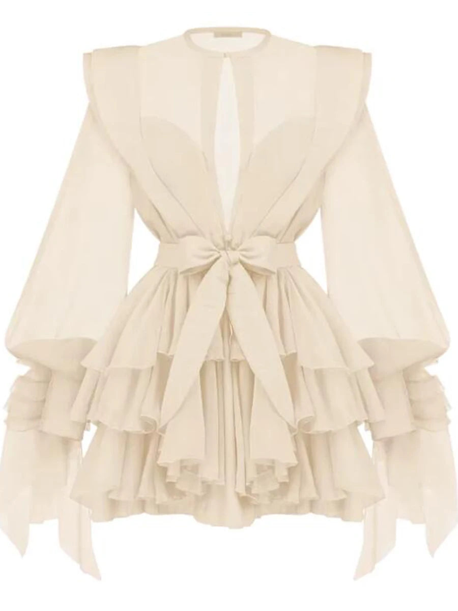 The Vienna Lace-Up Waist Dress from the Soft & Sophisticated at Lavishly Me