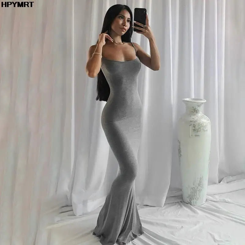 The Rosé Satin Slip Gown