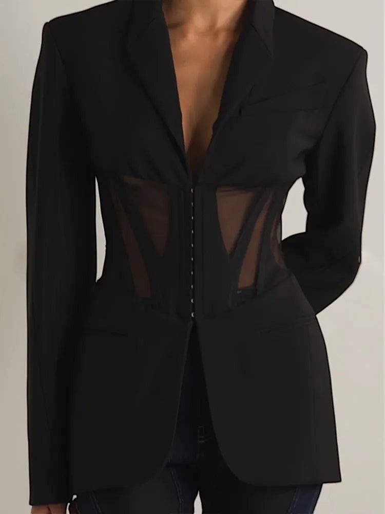 The Nocturne Mesh Blazer