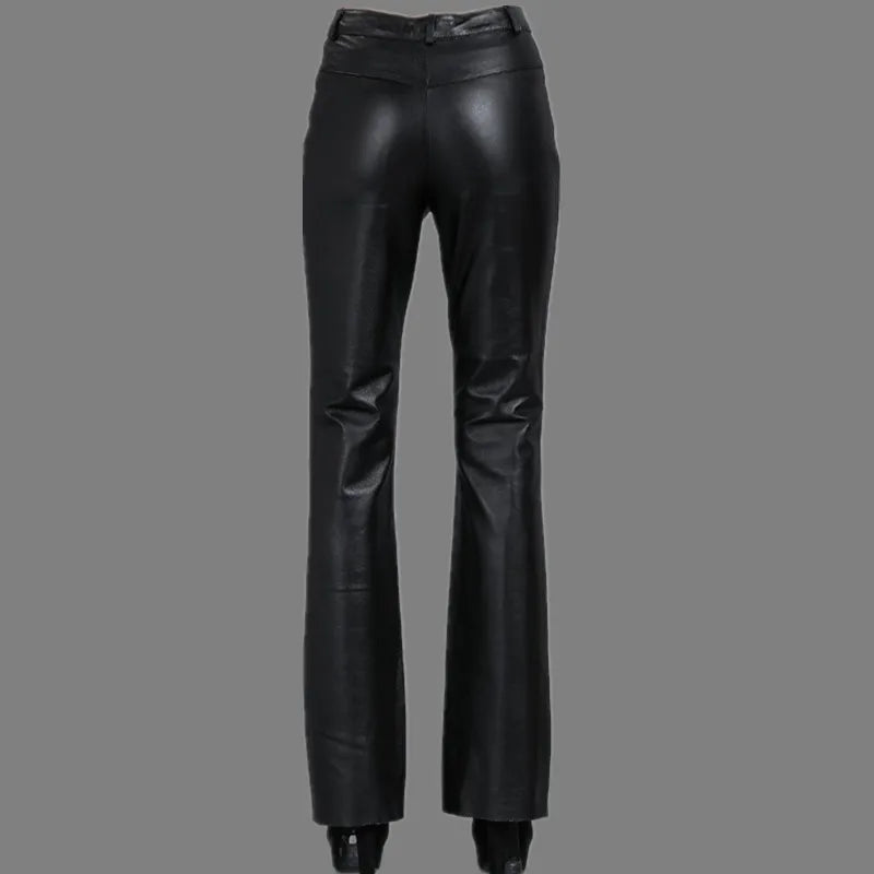 The Willa Leather Pants in 212 black | Lavishly Me