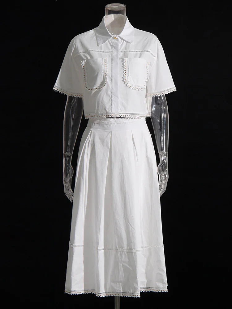 The Kensington Collared Skirt Set from the Soft & Sophisticated at Lavishly Me