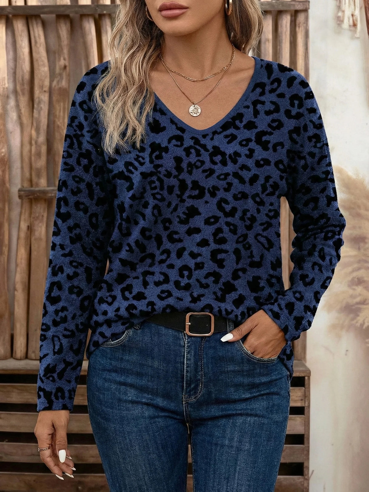 The Cyra Knit Curve Sweater in T118-Zi | Lavishly Me