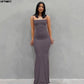 The Rosé Satin Slip Gown