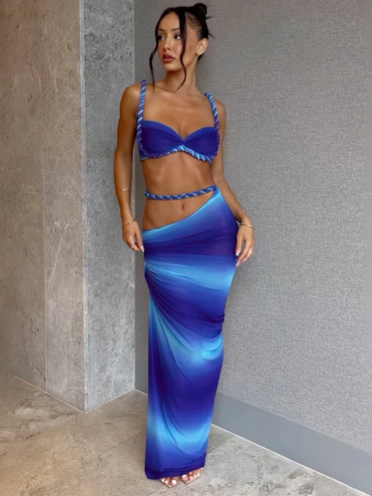The Tulum Pleated Skirt Set
