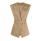 The Meridian Belted Blazer Vest
