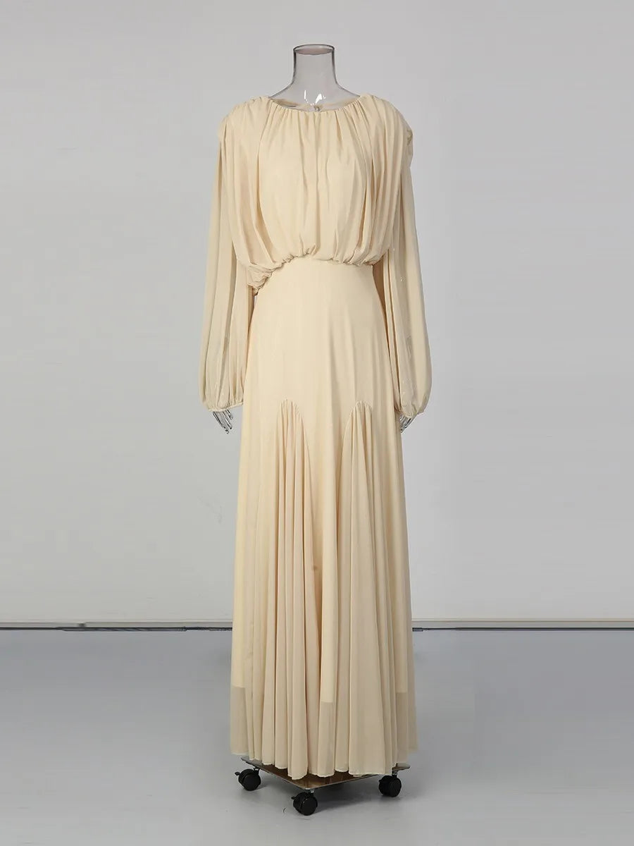 The Aurelia Draped Midi Dress from the Soft & Sophisticated at Lavishly Me