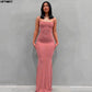 The Rosé Satin Slip Gown