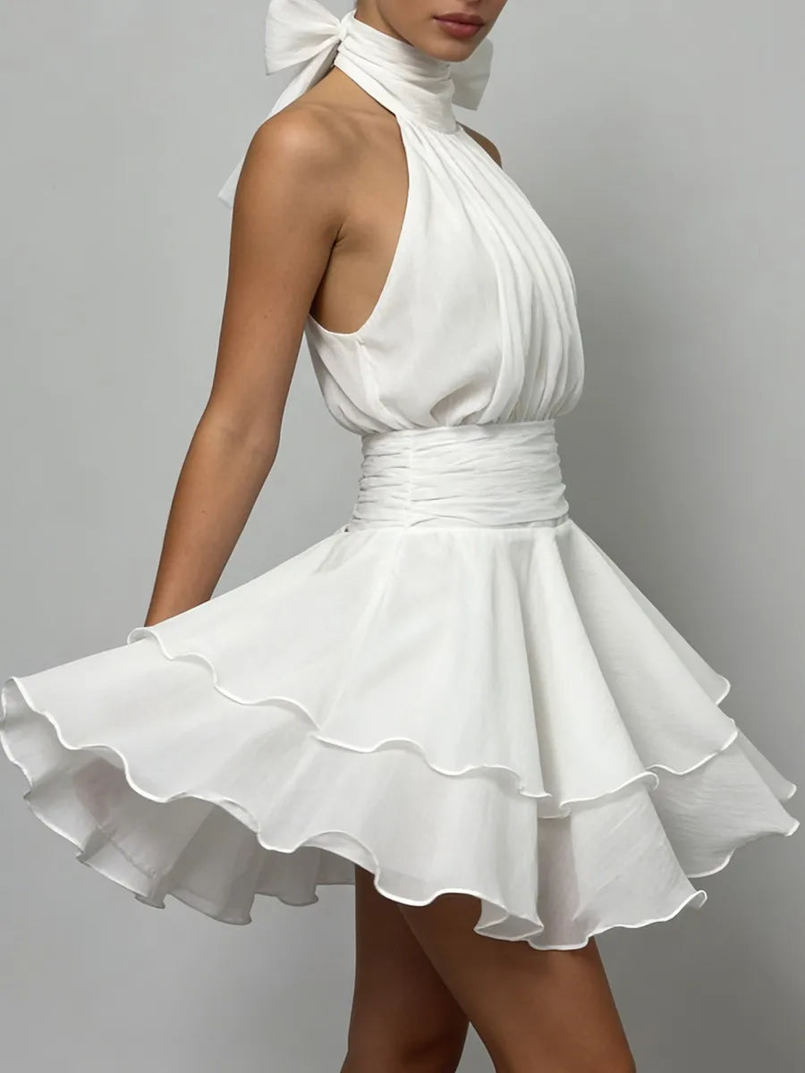 The Capri Backless Ruffle Dress from the Date Night Edit at Lavishly Me