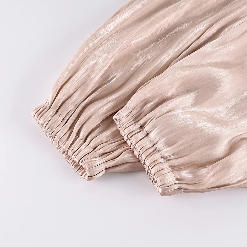 The Rosé Pleated Balloon Trousers