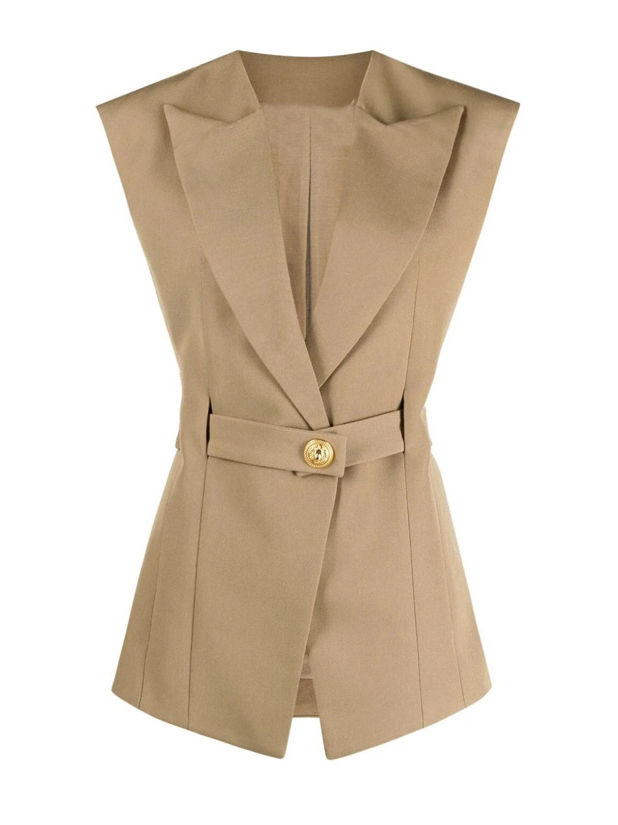 The Meridian Belted Blazer Vest