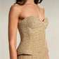 The Maeve Strapless Sequin Midi Dress | Lavishly Me