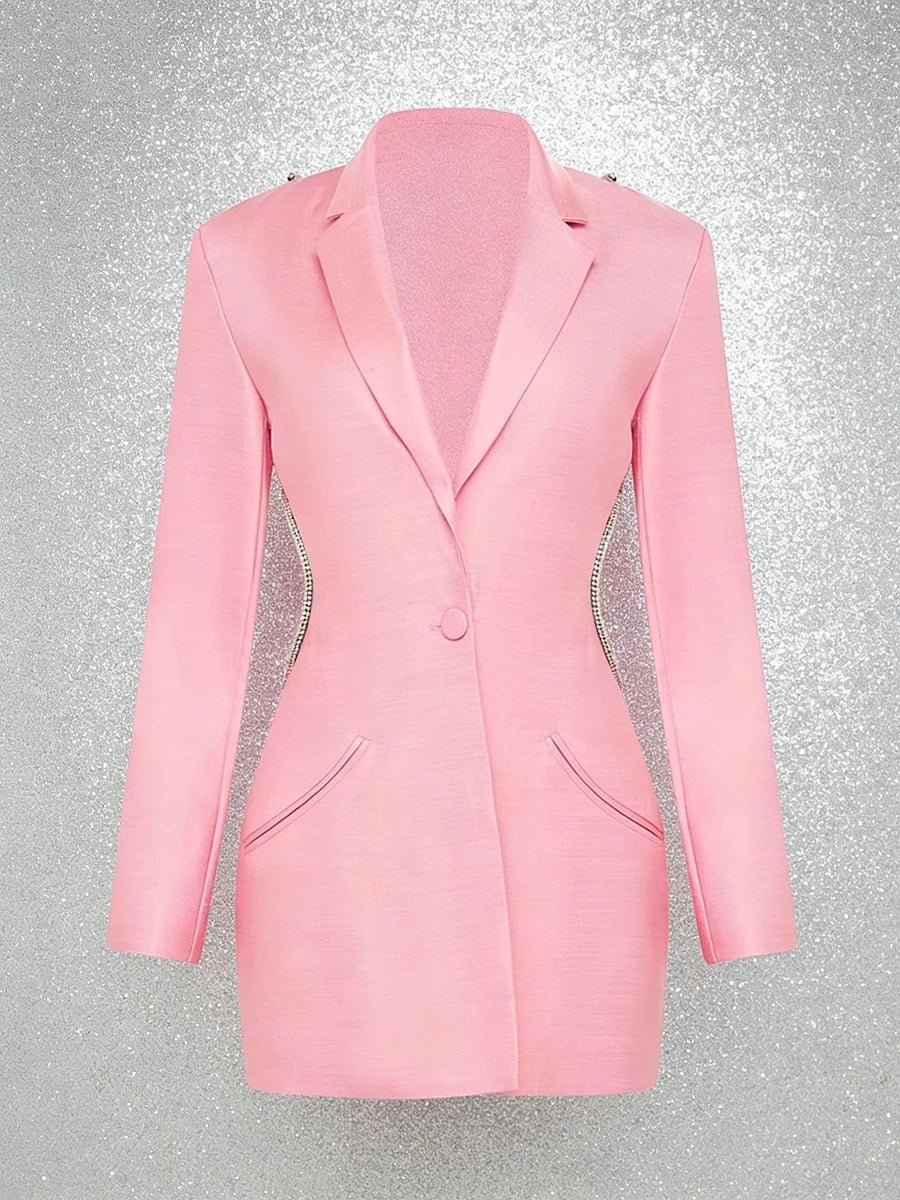 The Celestial Beaded Backless Blazer