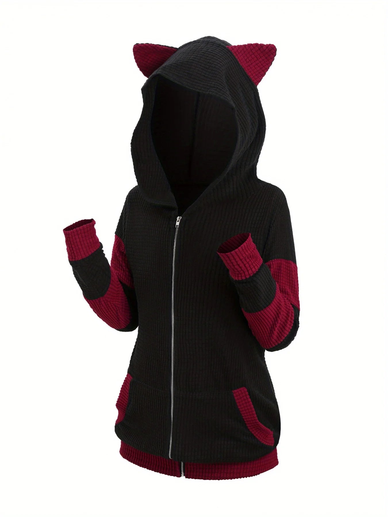 The Aspen Colorblock Ear Hoodie from the Everyday Luxe at Lavishly Me
