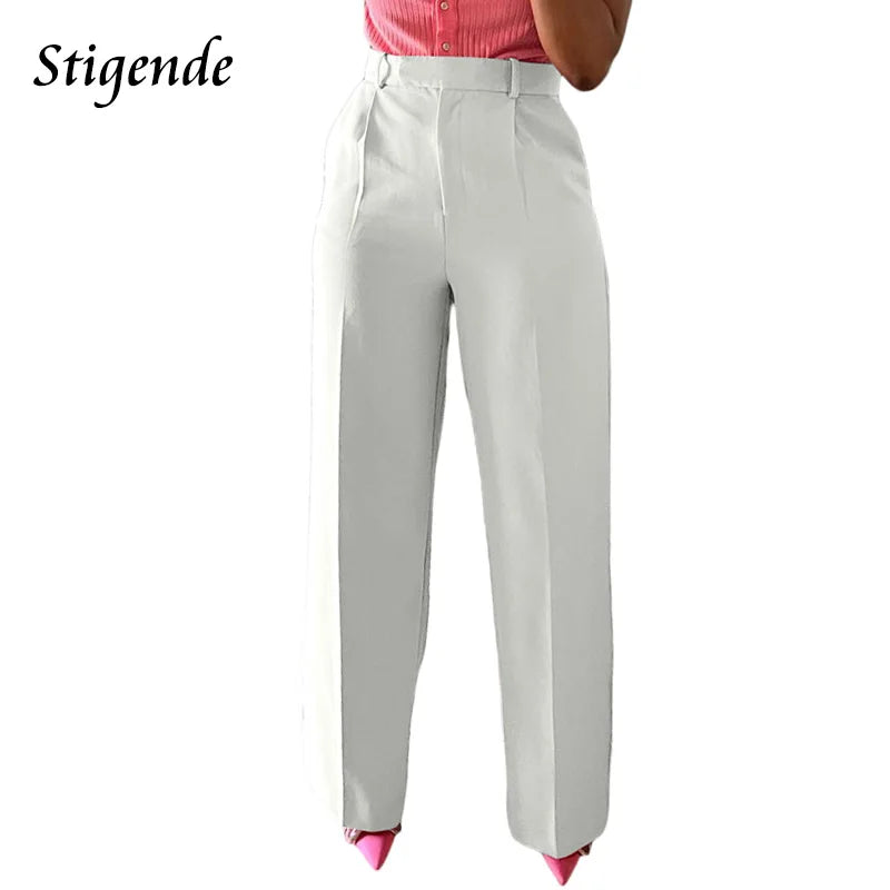 The Sterling Wide-Leg Dress Trousers from the Boss Energy at Lavishly Me